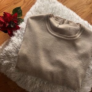 Cream metallic sweater